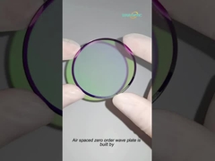 Air Spaced Zero Order Half Wave Plate 355nm Alta soglia di danno